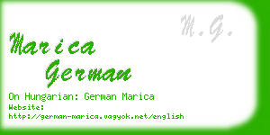 marica german business card